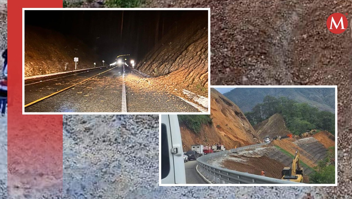 Derrumbe de talud provoca cierre vehicular. (Foto: Especial)