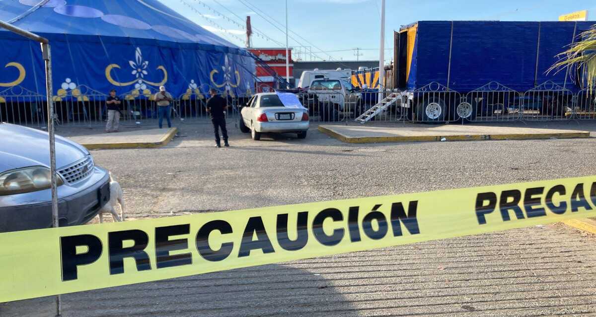 Escena del crimen en Acapulco.