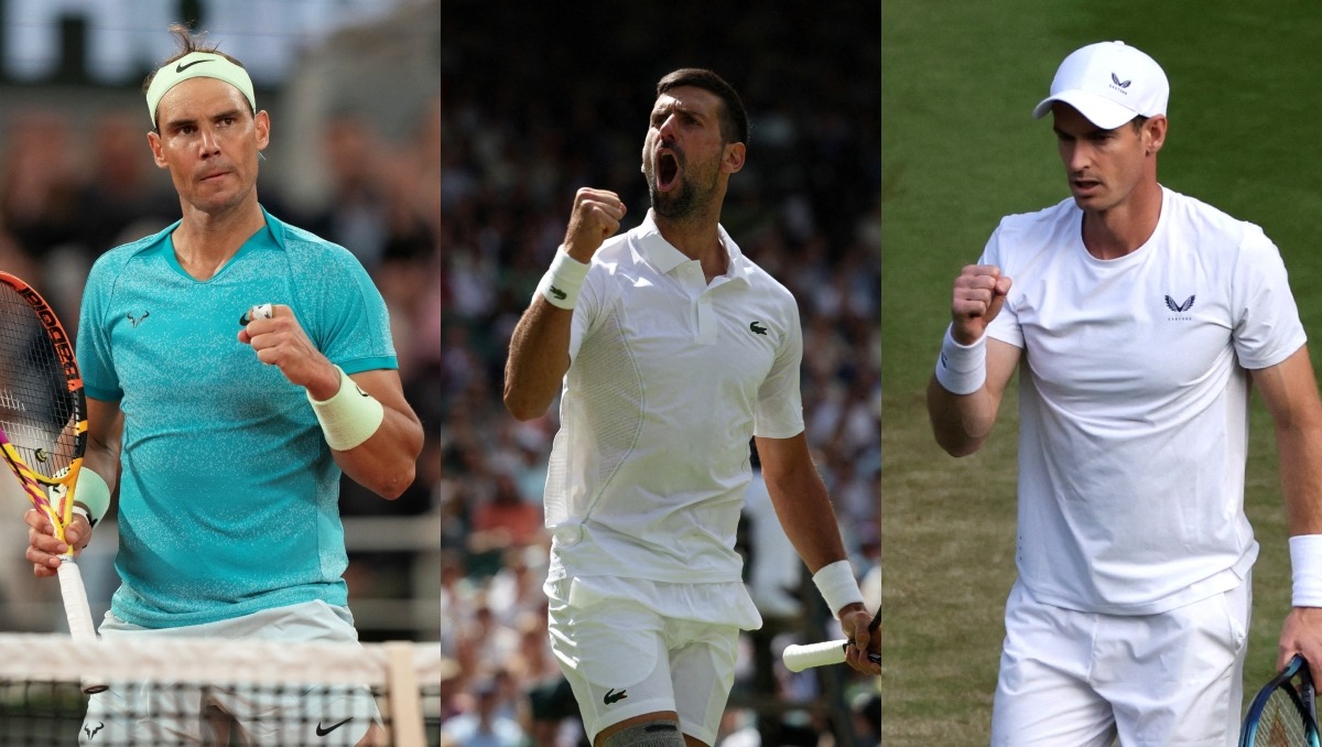 Djokovic, Nadal y Murray, son tres de los mejores tenistas a nivel mundial, se verán las caras en París 2024 (Reuters)