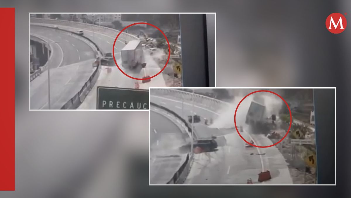 El momento exacto del accidente en la autopista Saltillo-Monterrey fue captado. Especial