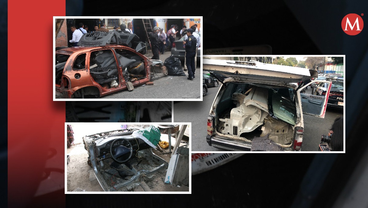 Robo de autopartes en CdMx. (Fotos: Cuartoscuro)