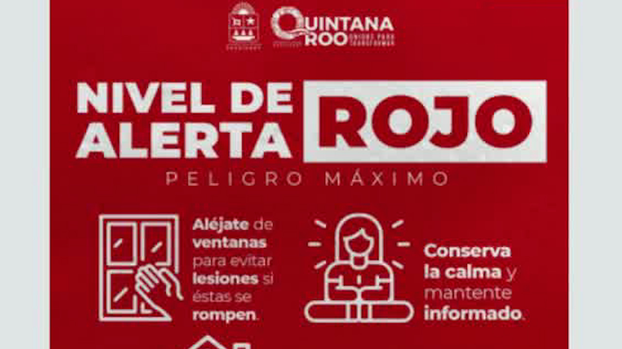 Se activa alerta roja en el estado de Quintana Roo: Mara Lezama