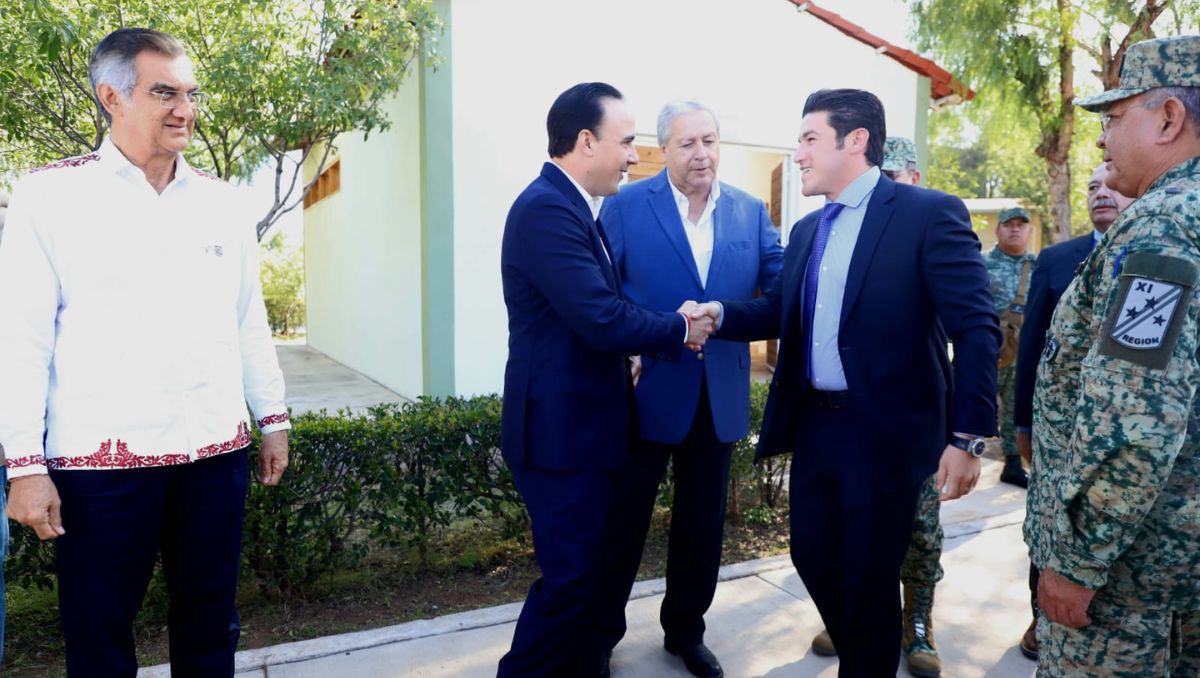 Américo Villarreal, gobernador de Tamaulipas, Samuel García, gobernador de Nuevo León y Manolo Jiménez, gobernador de Coahuila. Leonel Rocha