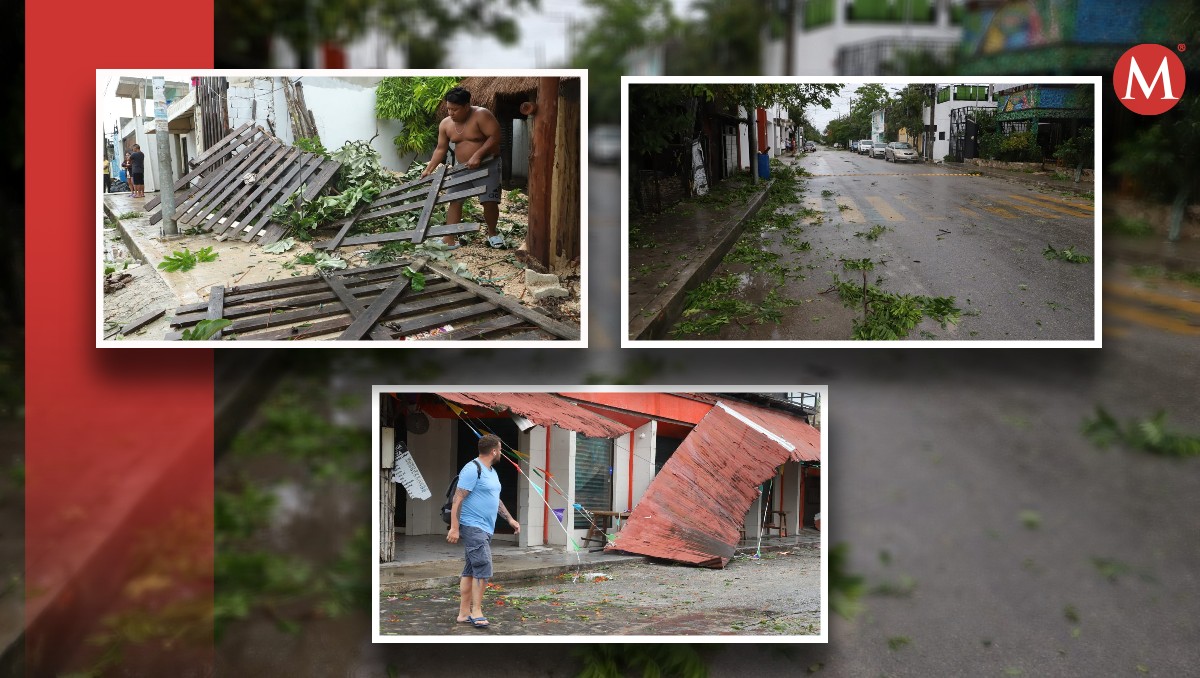 Estragos que dejó el huracán 'Beryl'. (Fotos: Jesús Quintanar)