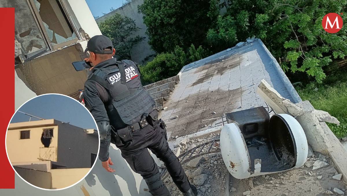 Explosión de tanque estacionario provocó boquete en una casa de Madero.