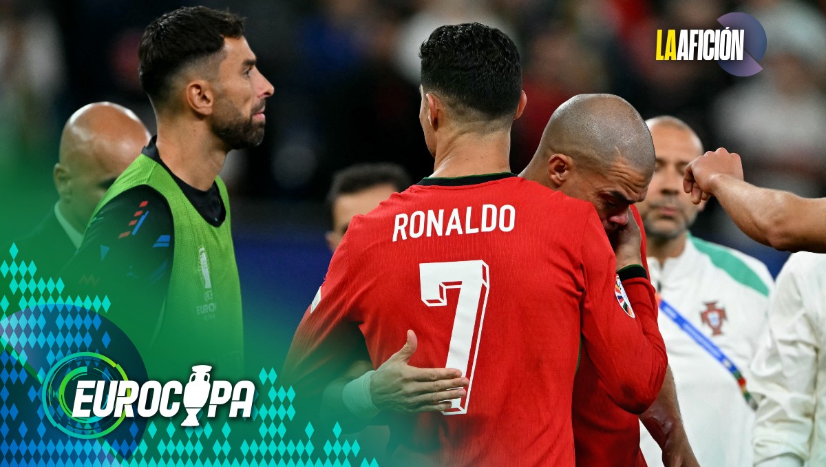 Pepe llora tras la eliminación de Portugal en la Eurocopa 2024 (AFP)