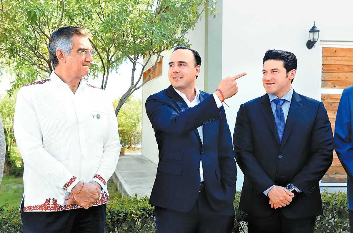 Américo Villarreal, Manolo Jiménez, Samuel García. L. Rocha