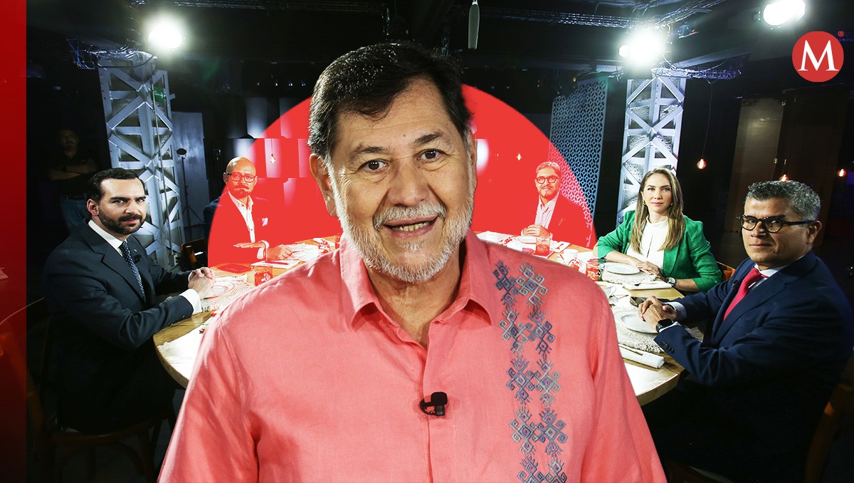 Gerardo Fernández Noroña en Café MILENIO. | Fotos:  Araceli López / Diseño: Óscar Ávila