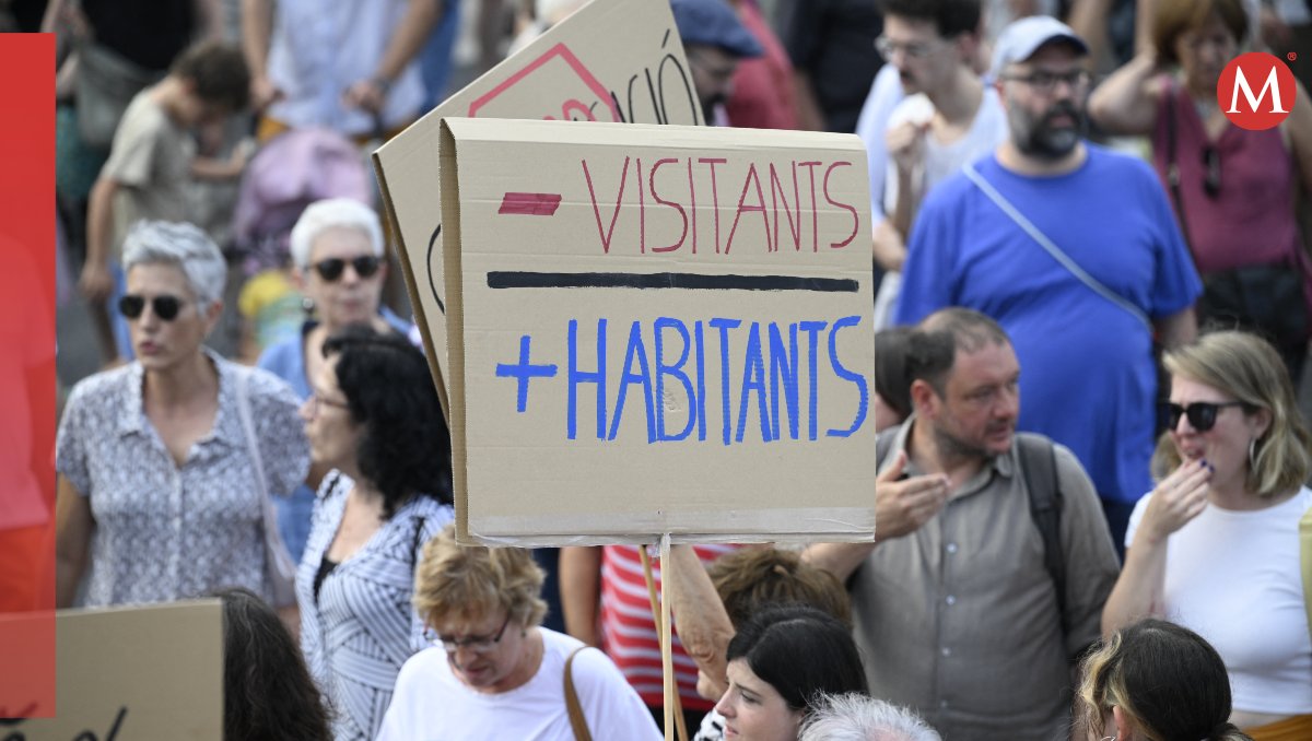 Manifestación en contra el turismo masivo | AFP