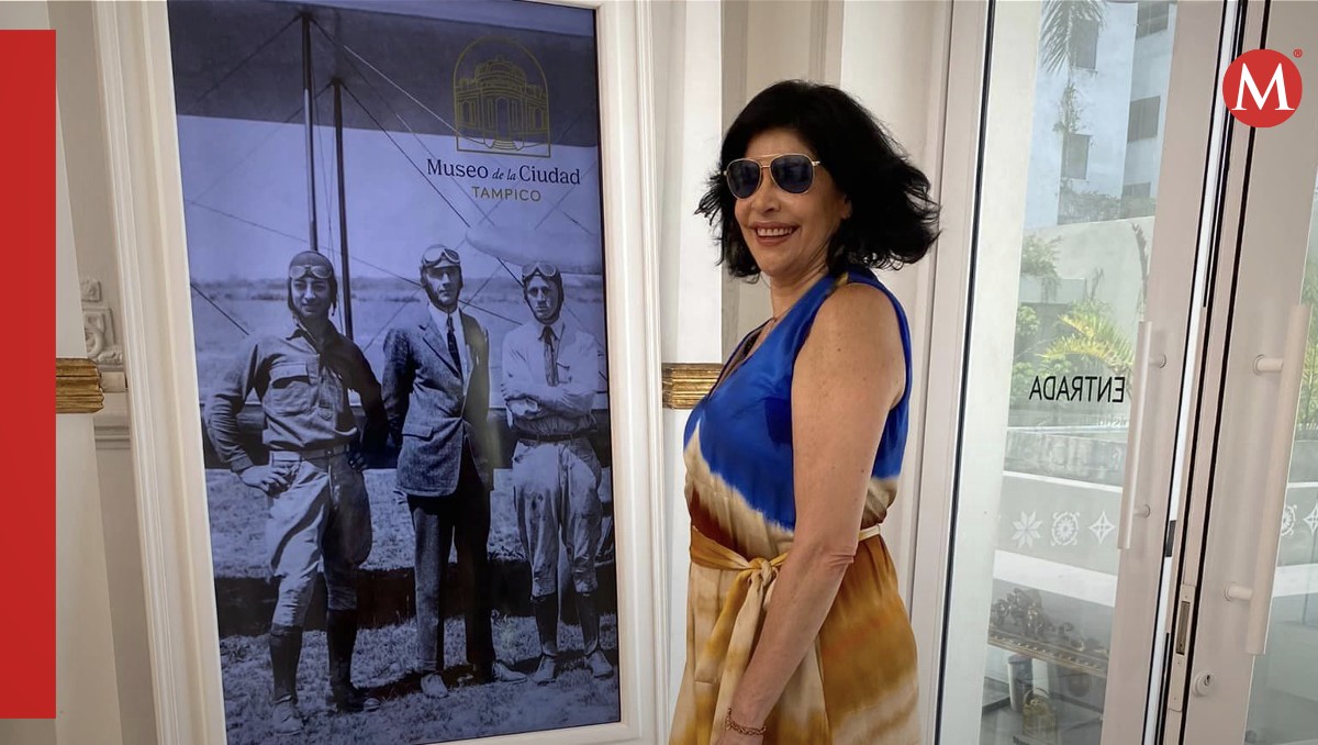 Raquel Garza visita el Museo de la Ciudad de Tampico. (Cortesía)