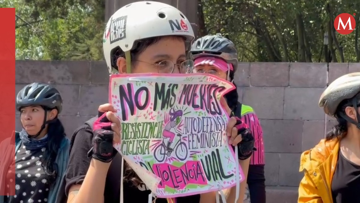 Resistencia ciclista feminista toma las calle de Toluca. Foto: (Especial)