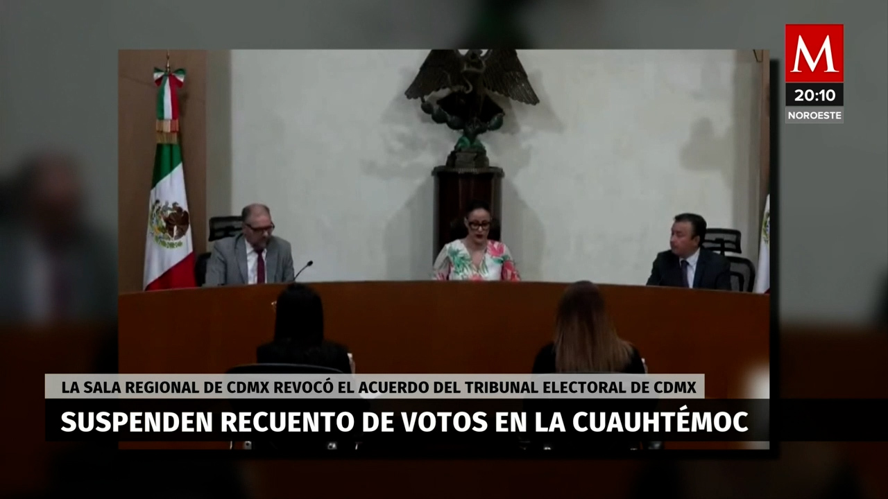 Tribunal Electoral detiene recuento de votos en alcaldía Cuauhtémoc