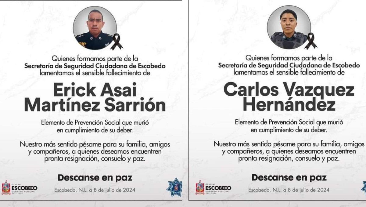 Identifican a policías que murieron al caer al río Pesquería en NL. Foto: Especial