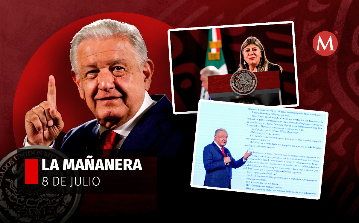 El presidente López Obrador en la mañanera desde Palacio Nacional. | Cuartoscuro