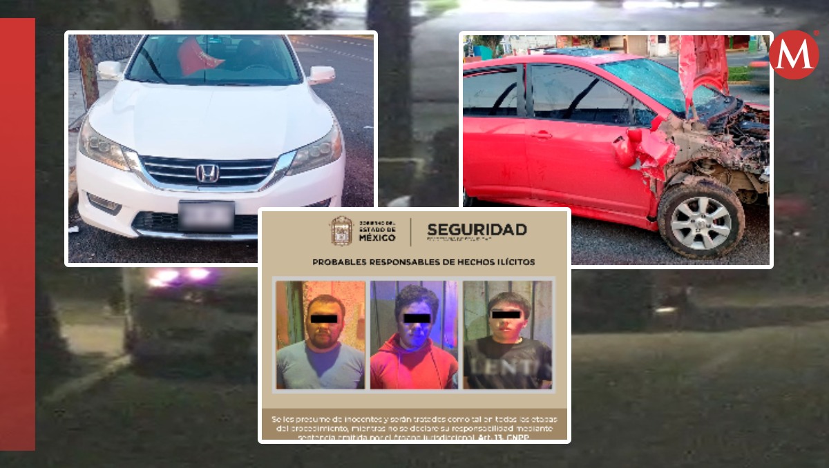 Autoridades detienen a hombres que presuntamente robaban autopartes. Foto: (Especial)