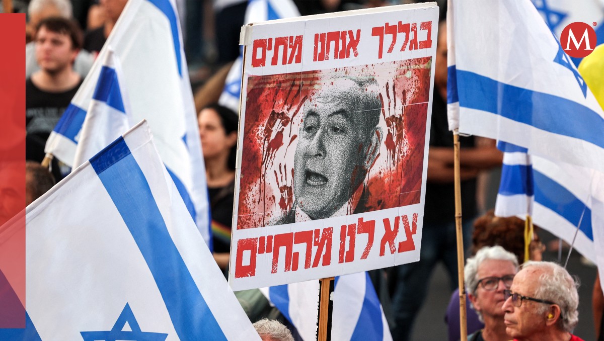 Los israelíes han protestado contra la postura bélica de Benjamín Netanyahu. | AFP