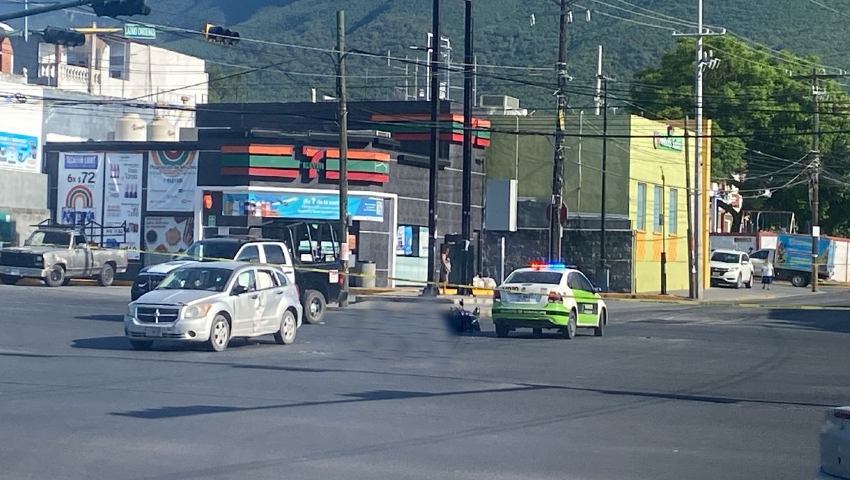 Muere motociclista tras chocar contra camioneta en Guadalupe. Foto: Erik Solheim Rocha
