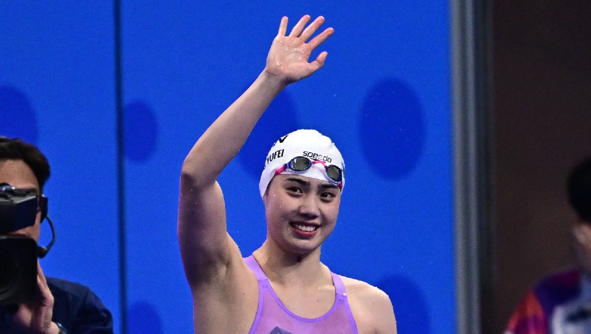 Zhang Yufei fue parte de los 23 nadadores positivos por trimetazidina (AFP)