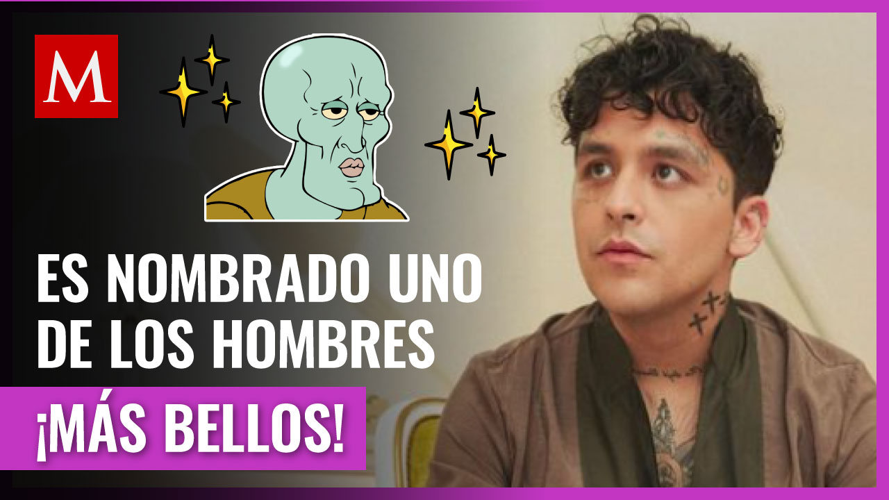 Christian Nodal es nombrado entre los 50 más bellos y redes explotan