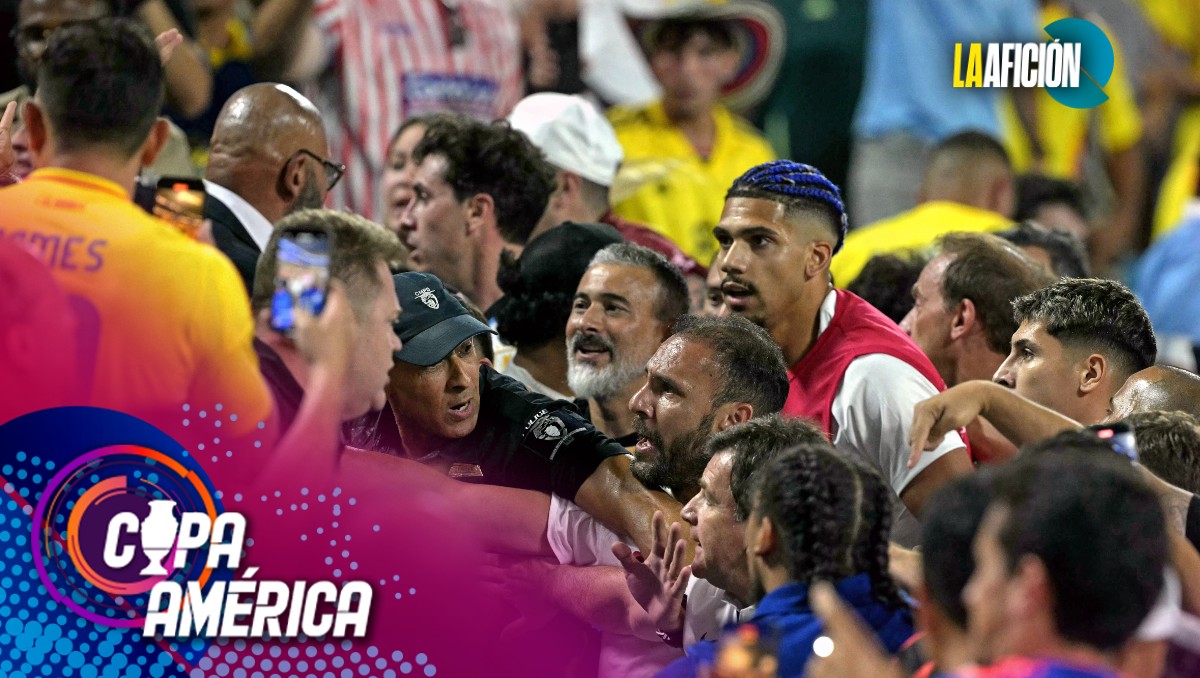 Conmebol condena la pelea de los jugadores de Uruguay en Copa América (AFP)