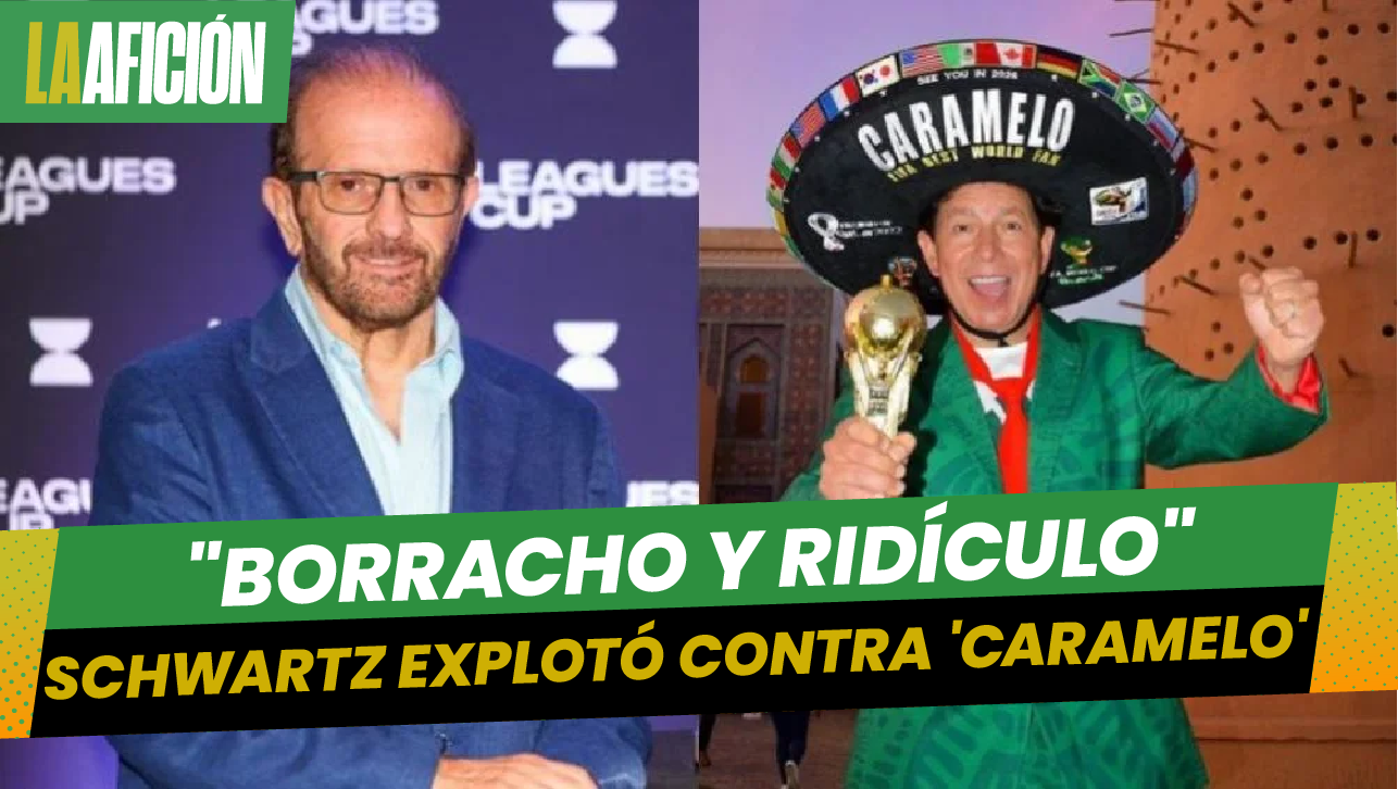 Fernando Schwartz mostró su molestia con el famoso aficionado 'Caramelo'