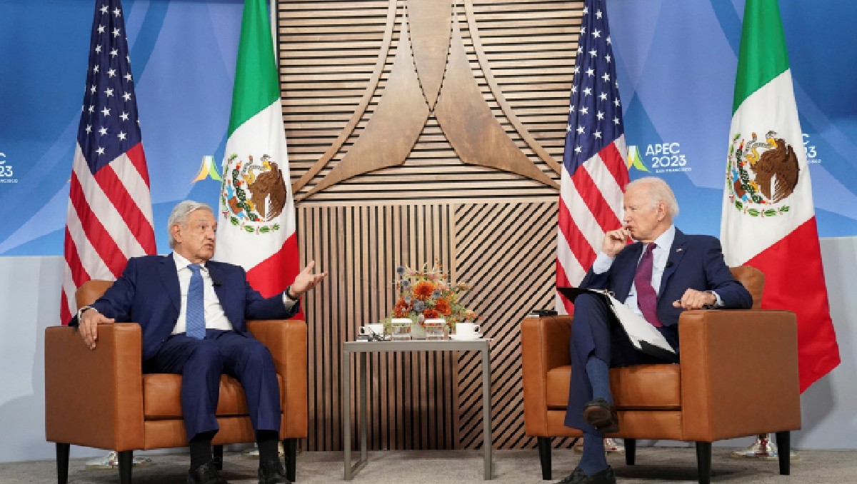 Joe Biden se reúne con Andrés Manuel López Obrador al margen de la cumbre del Foro de Cooperación Económica Asia-Pacífico (APEC). Foto: (Reuters)