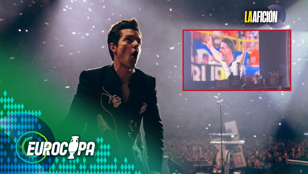 The Killers transmite juego de Iglaterra en Eurocopa en un concierto (X: @thekillers)
