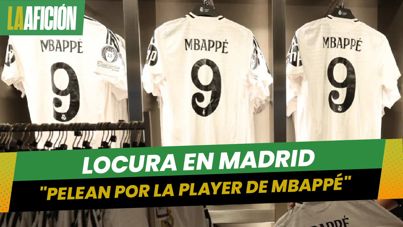 Aficionados del Real Madrid 'desatan' la locura para comprar playera de Mbappé