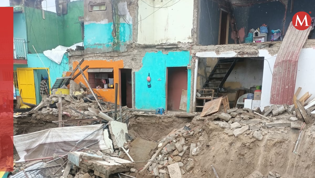 El Arroyo Seco causó estragos en una vivienda de la colonia El Briseño de Zapopan (Foto: Josefina Ruiz)