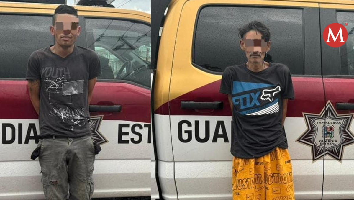 Detienen a dos presuntos asaltantes de taxis en Ciudad Victoria.