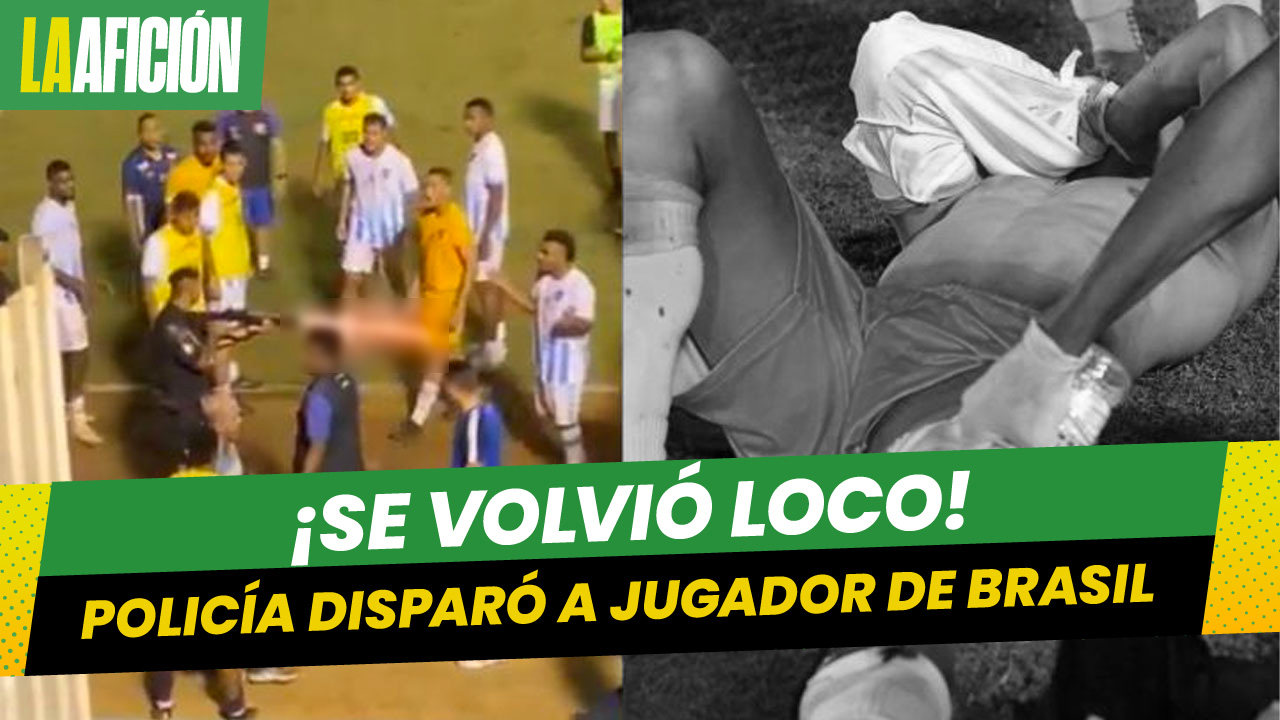 ¡Increíble! Portero brasileño recibe disparo por parte de un policía al final del partido