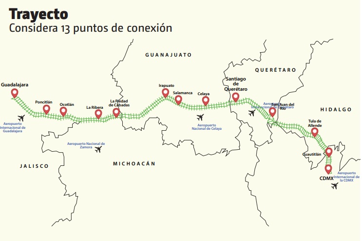 La ruta contempla trece puntos de conexión. (Especial)