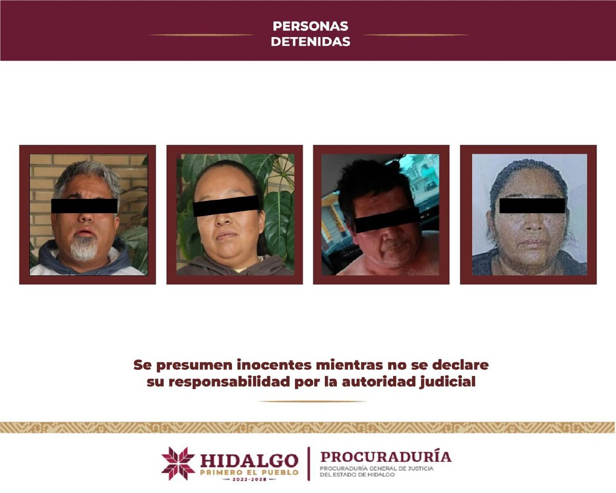 Cuatro detenidos tras cateos.