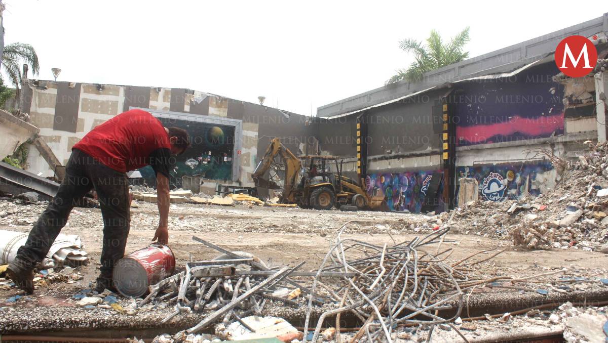 Derrumban Venturer Land Tampico. (Sergio Sánchez)