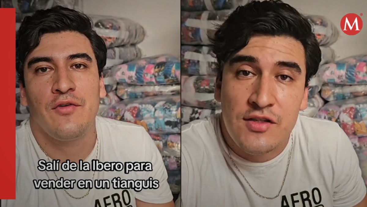 Joven se gradúa de la Ibero y ahora es tianguista | TikTok @albertoplata91