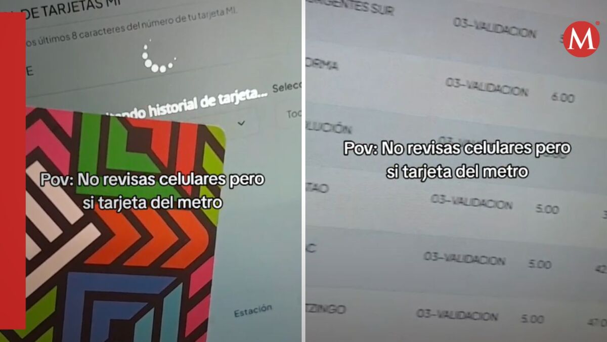 Mujer checa historial de tarjeta de movilidad integrada de su pareja | TikTok