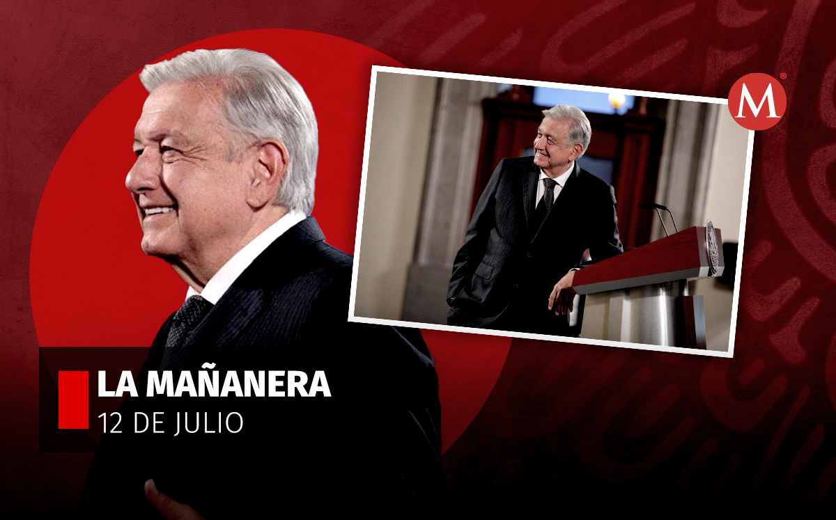 El presidente López Obrador en La Mañanera desde Palacio Nacional HOY 12 de julio | Especial
