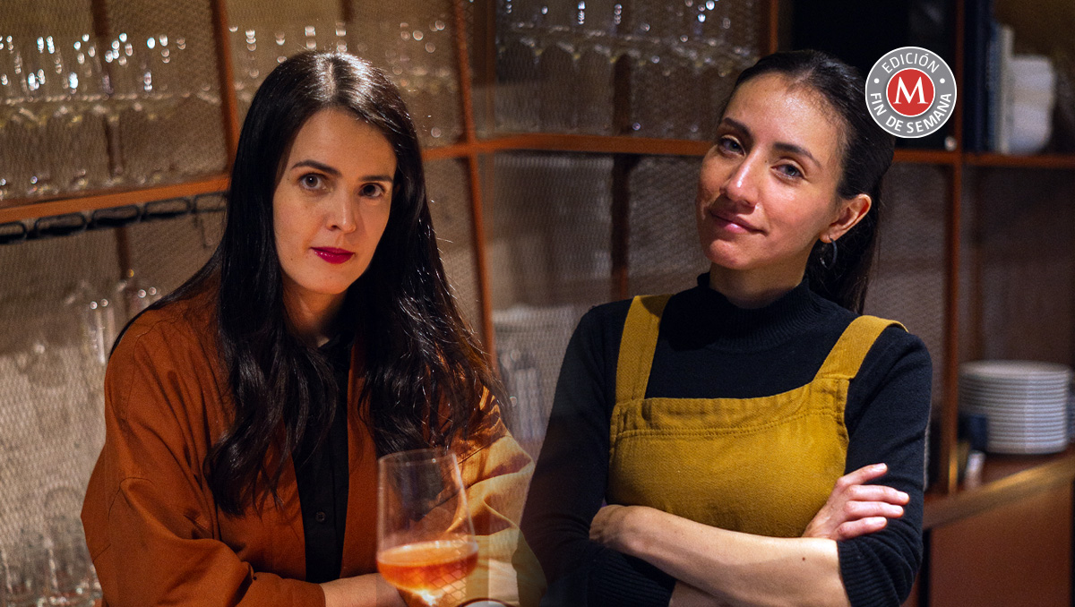 Sommelier Romina Argüelles y la chef Flor Camorlinga, propietarias de Plonk.