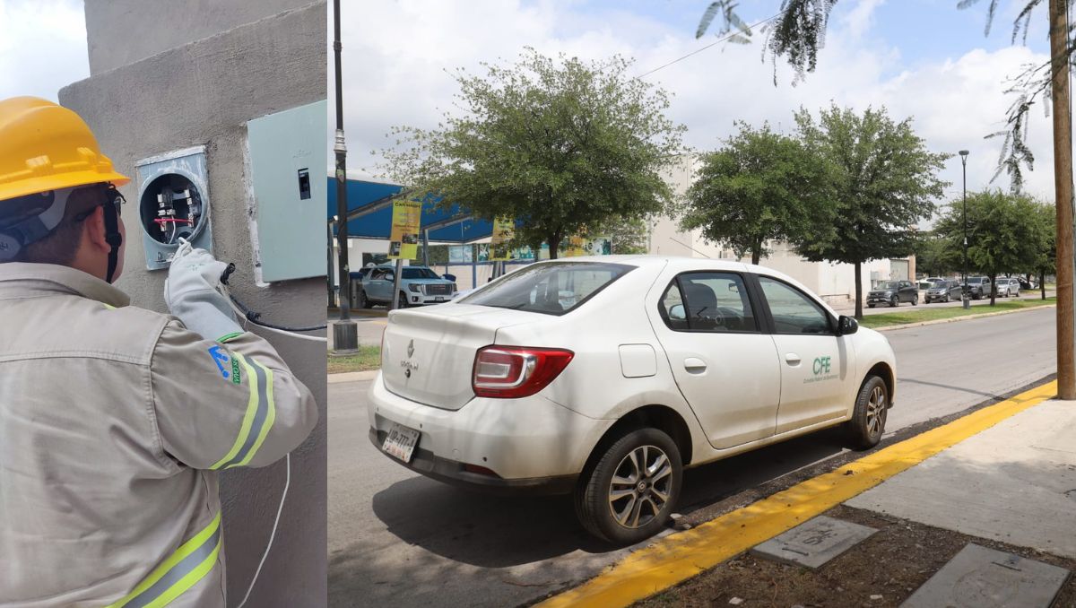 CFE hace operativo en las colonias Hacienda el Rosario y Senderos. (Luis Carlos Valdés)
