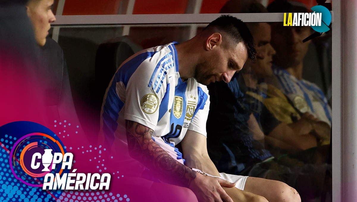 Así quedó el tobillo de Lionel Messi tras la lesión en la final de la Copa América 2024 (Reuters)