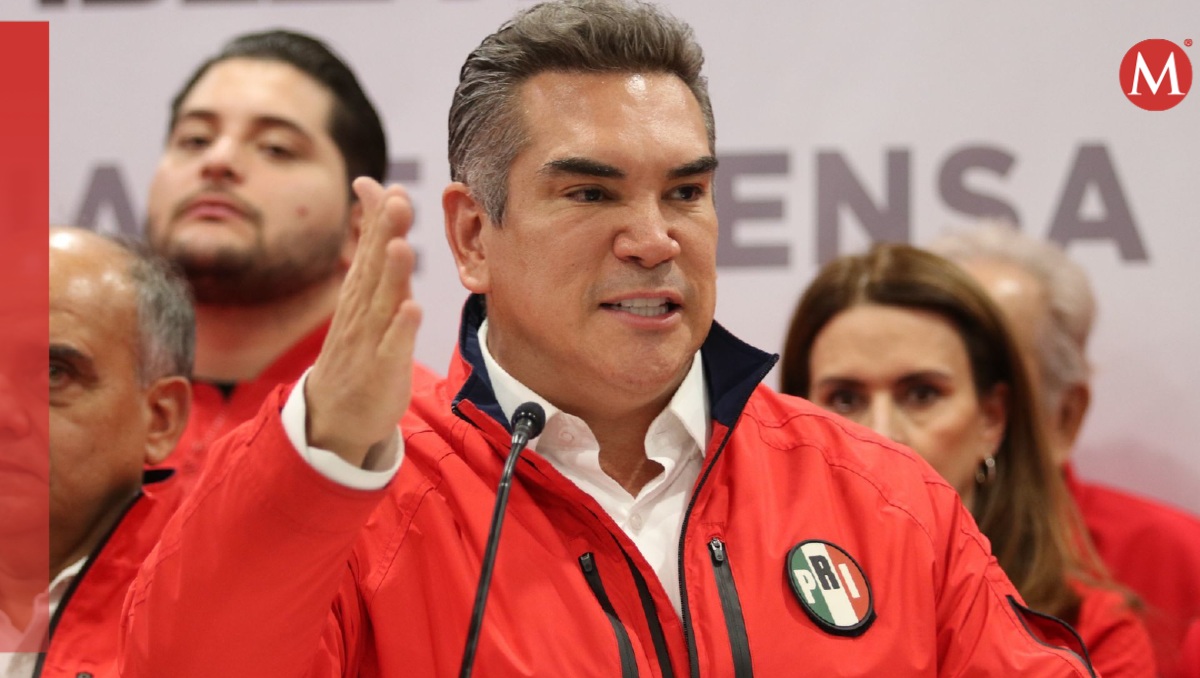 El dirigente nacional del PRI, Alejandro Moreno, en una conferencia de prensa. | Cuartoscuro