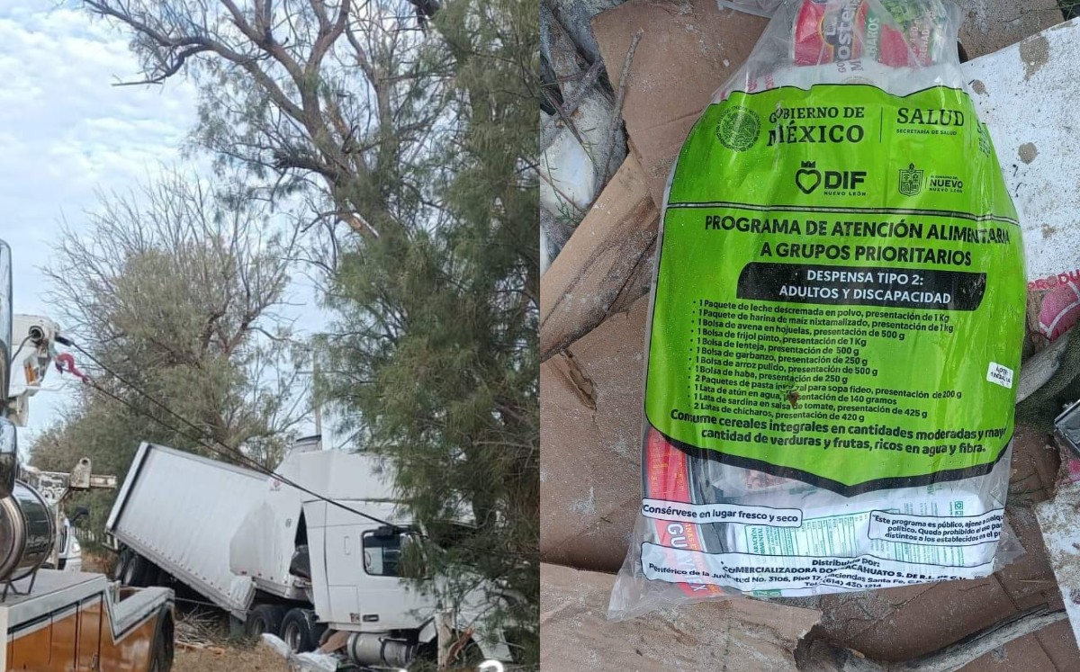 El conductor del tráiler resultó lesionado. l Especial