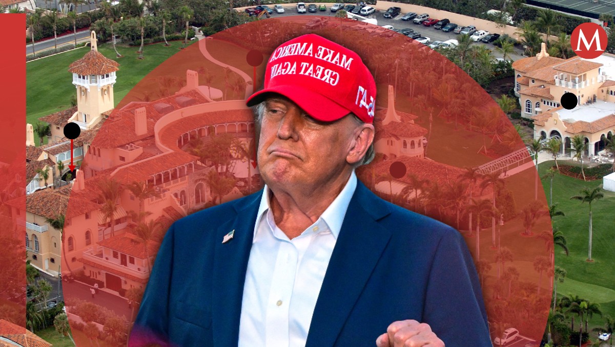 El FBI encontró archivos secretos en la mansión Mar-a-Lago de Trump. | AFP