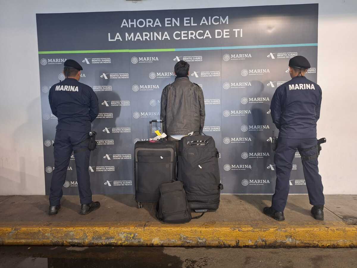La droga era transportada en las maletas.