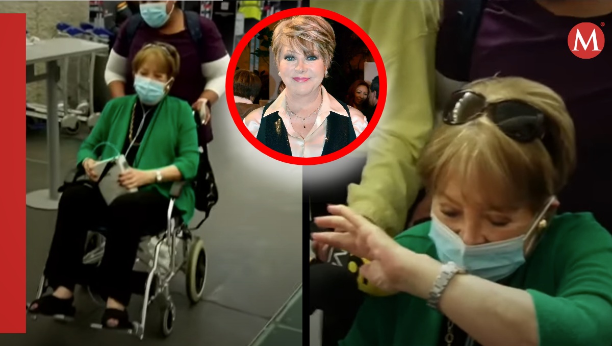 Lolita Ayala aparece en el aeropuerto usando silla de ruedas y tanque de oxígeno | ESPECIAL