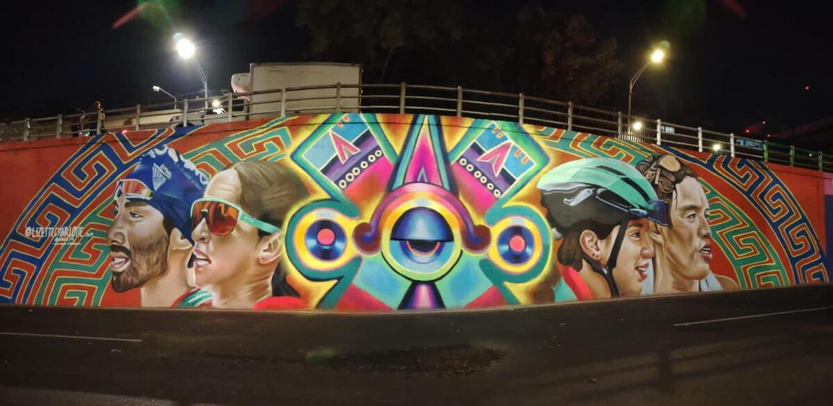 Murales de deportistas olímpicos en CdMx. (Foto: Sobse)