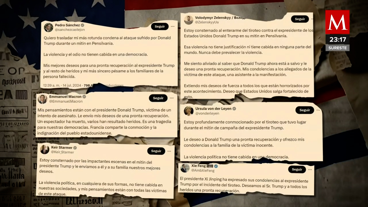 Reacciones de políticos tras el intento de magnicidio contra Donald Trump