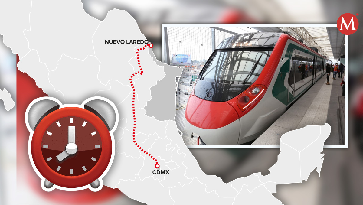 Tren de pasajeros de la Ciudad de México a Nuevo Laredo.