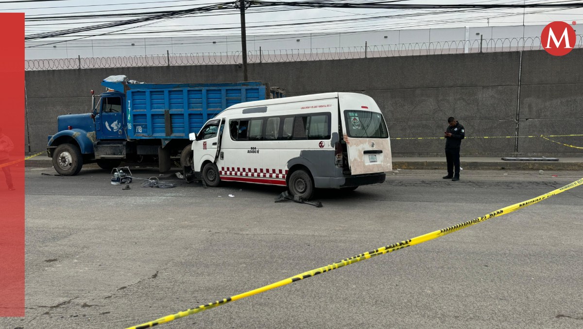 Choque de transporte público en Tultitlán deja un muerto y 14 lesionados. Foto: (Osvaldo Müller)
