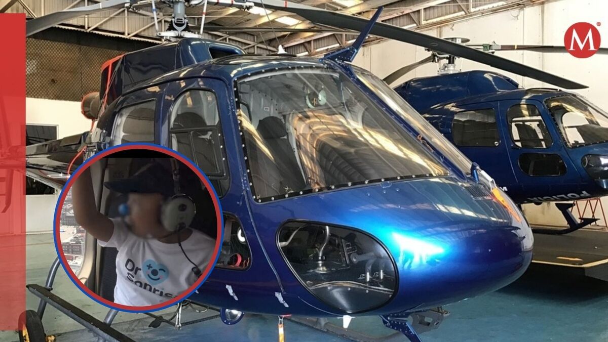 El menor cumplió su sueño de volar la CdMx.
